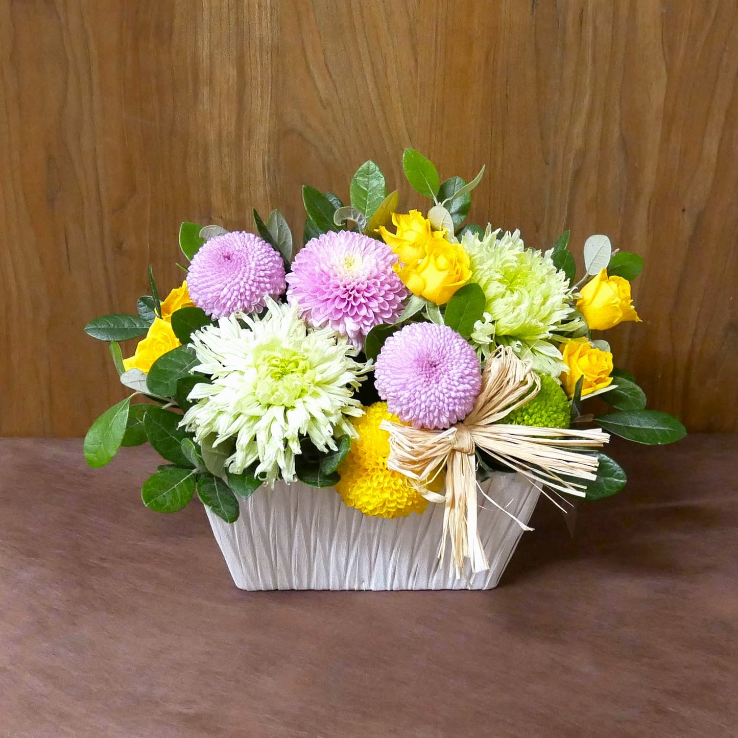 【11月限定】アレンジ_誕生花アレンジSS＜スペシャルマム＞