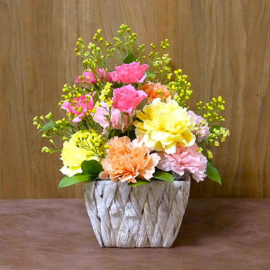 【5月限定】アレンジ_誕生花アレンジSS＜カーネーション＞
