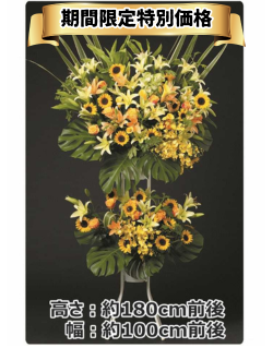 お祝い用_スタンド2段_イエロー系